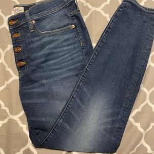 9 inch toothpick Jcrew jeans